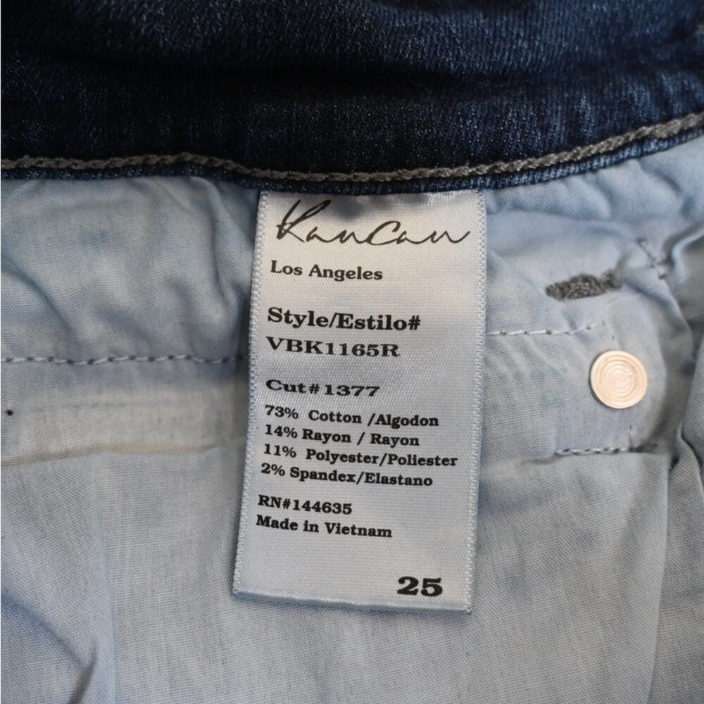 KanCan Womens 25 Distressed Skinny Zipper Jeans Style VBK1165R - Picture 10 of 11